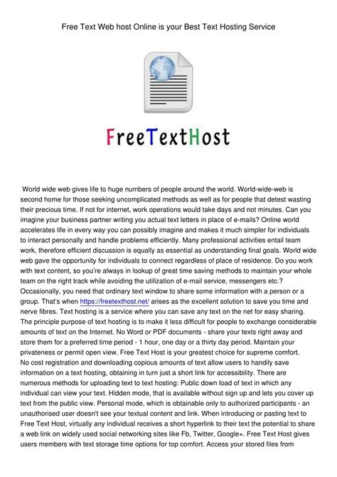 freetexthost|free text upload.